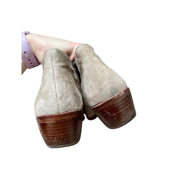 Sam Edelman Boots Womens 7 Petty Ankle Booties Tan Leather Block Heels Casual - Picture 7 of 12